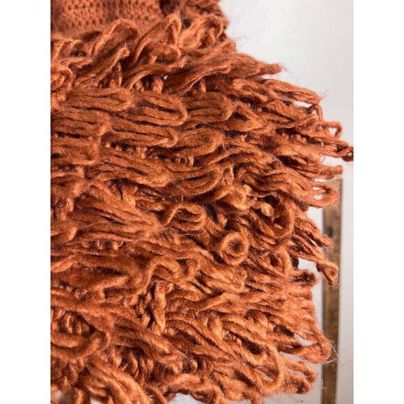 Macaron Sweater Women XL Brown Cable Knit Neutral Lagenlook Chunky Preppy Boho - Picture 3 of 11